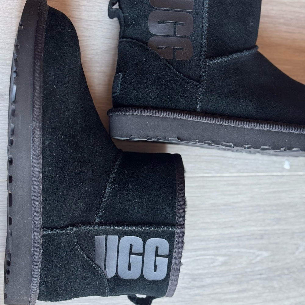 UGG Classic Black Suede Boots